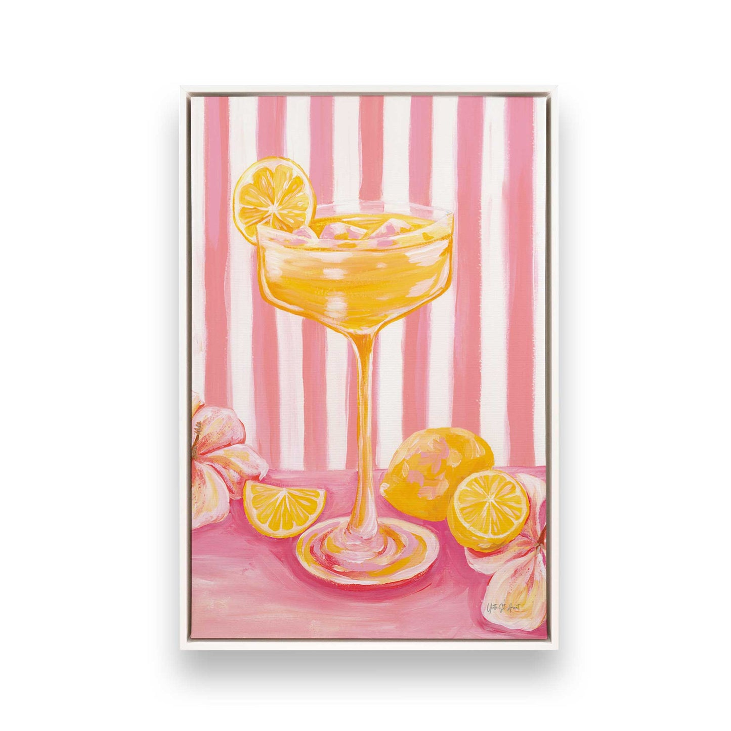 [Color:Opaque White], Picture of art in a White frame