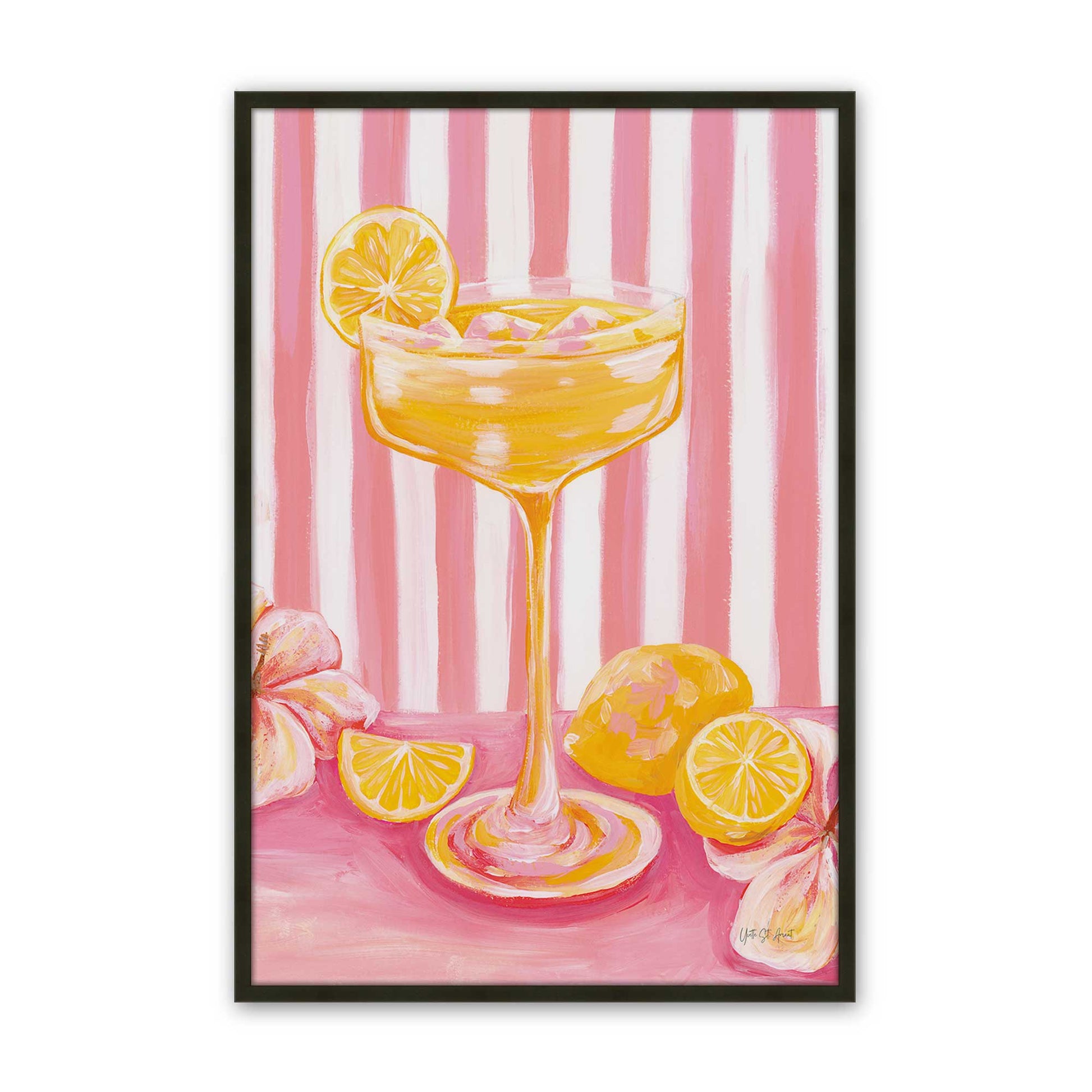 [Color:Satin Black], Picture of art in a Satin Black frame
