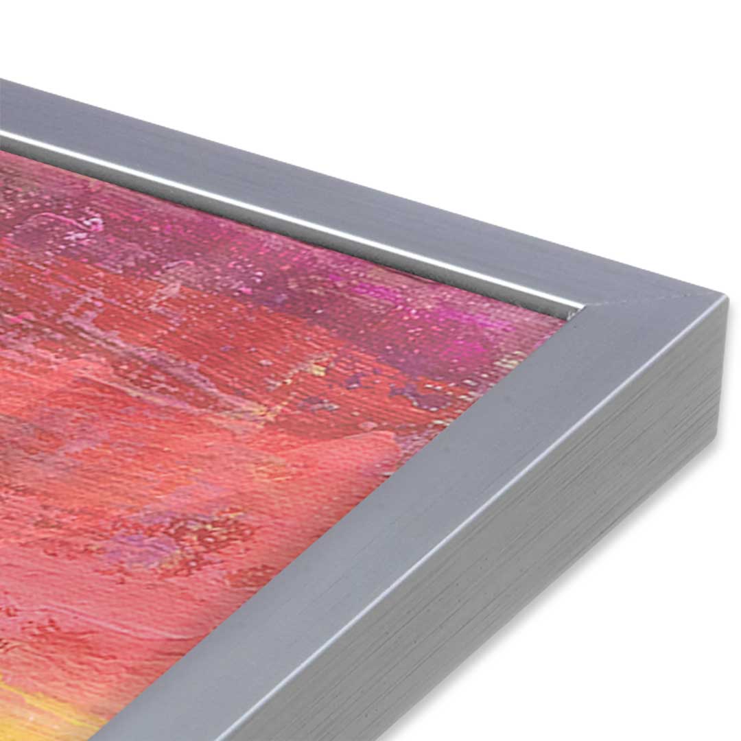 [Color:Polished Chrome], Picture of art in a Polished Chrome frame at an angle