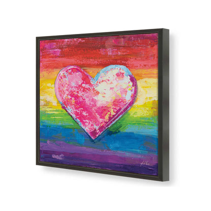 [Color:Satin Black], Picture of art in a Satin Black frame of the corner