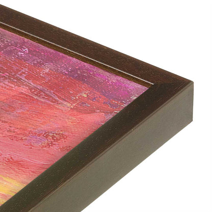 [Color:Espresso], Picture of art in a Espresso frame at an angle