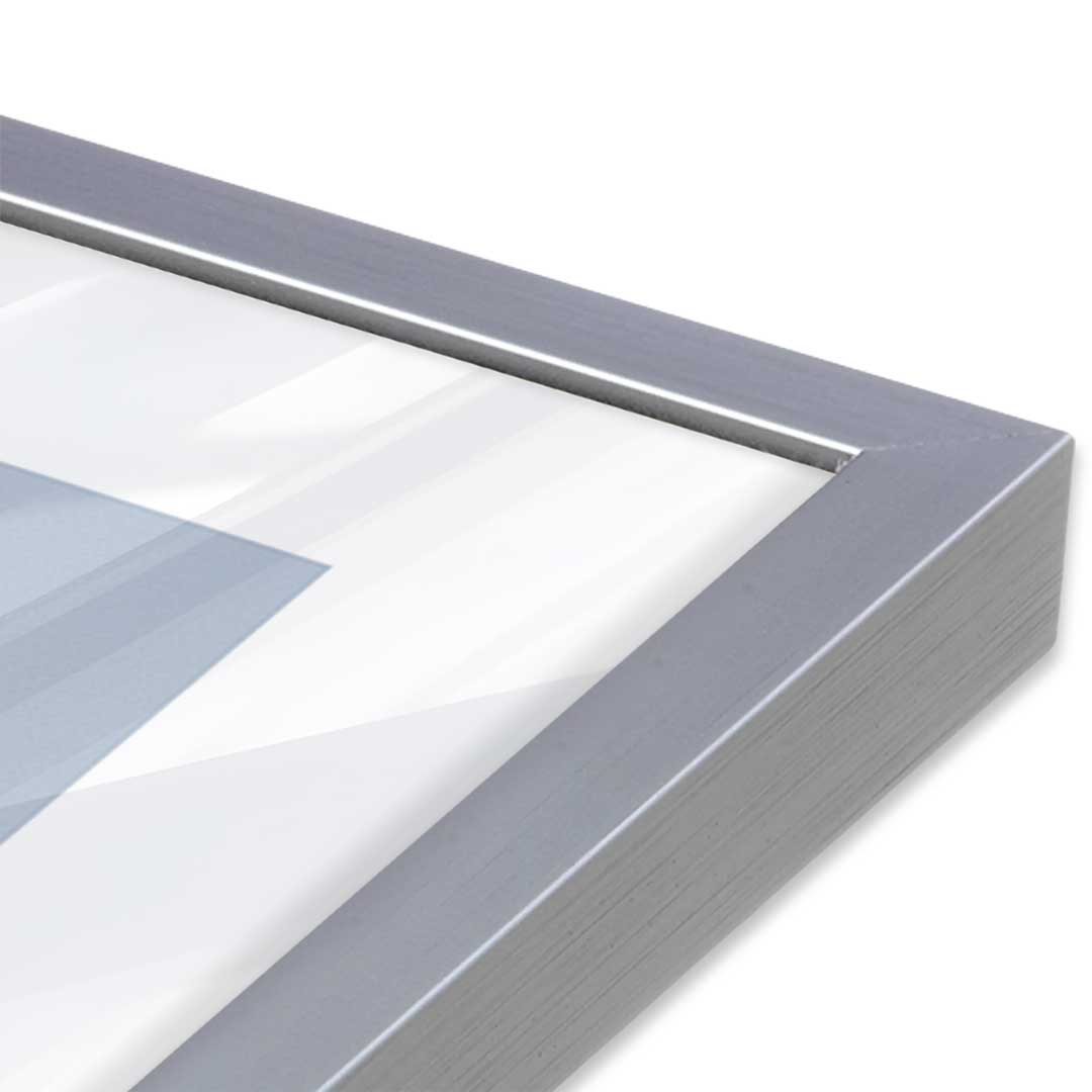 [Color:Polished Chrome], Picture of art in a Polished Chrome frame at an angle