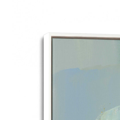 [Color:Opaque White], Picture of art in a White frame at an angle