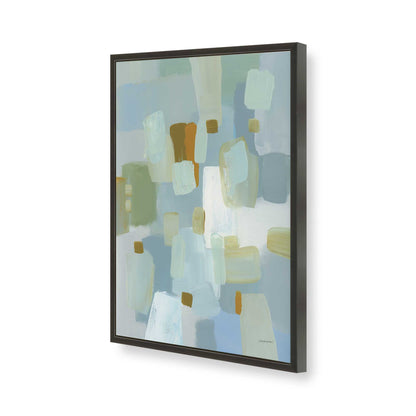 [Color:Satin Black], Picture of art in a Satin Black frame of the corner