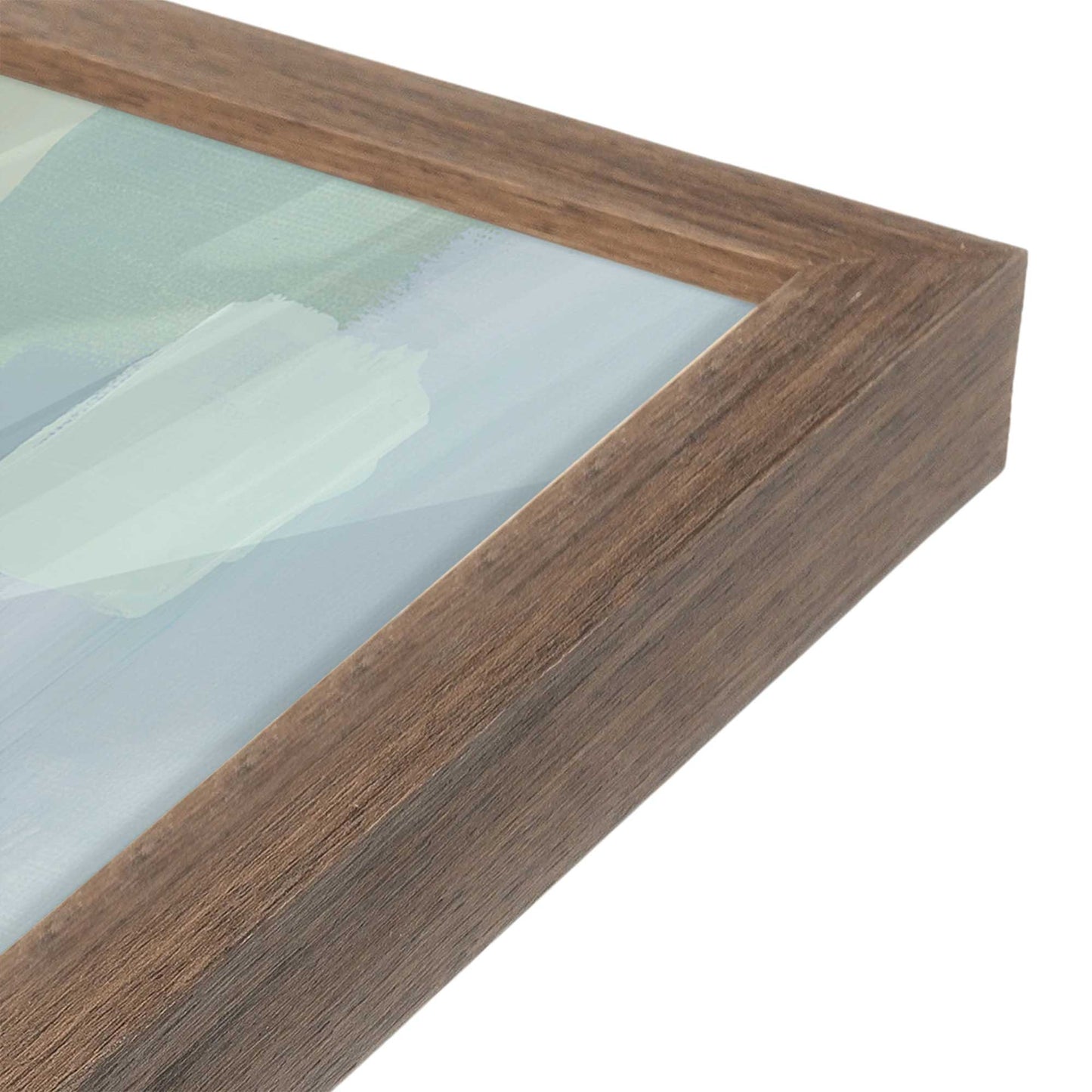 [Color:Walnut], Picture of art in a Walnut frame at an angle