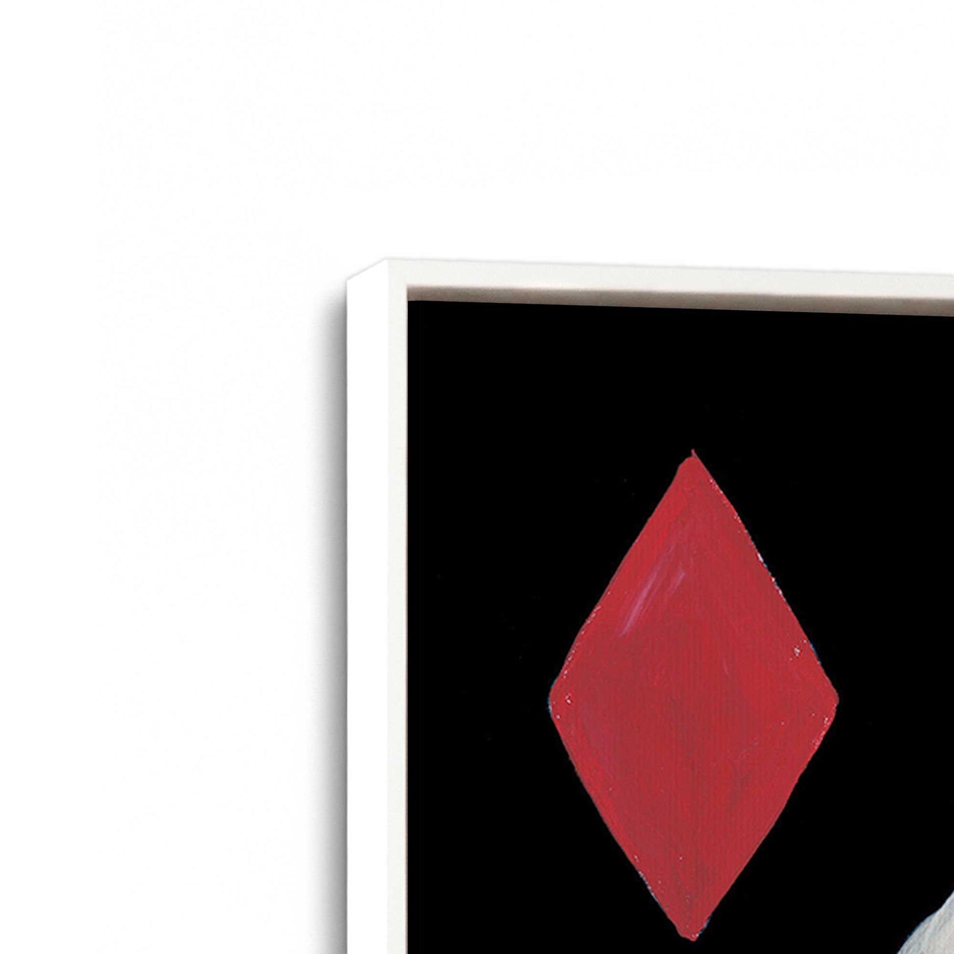 [Color:Opaque White], Picture of art in a White frame at an angle