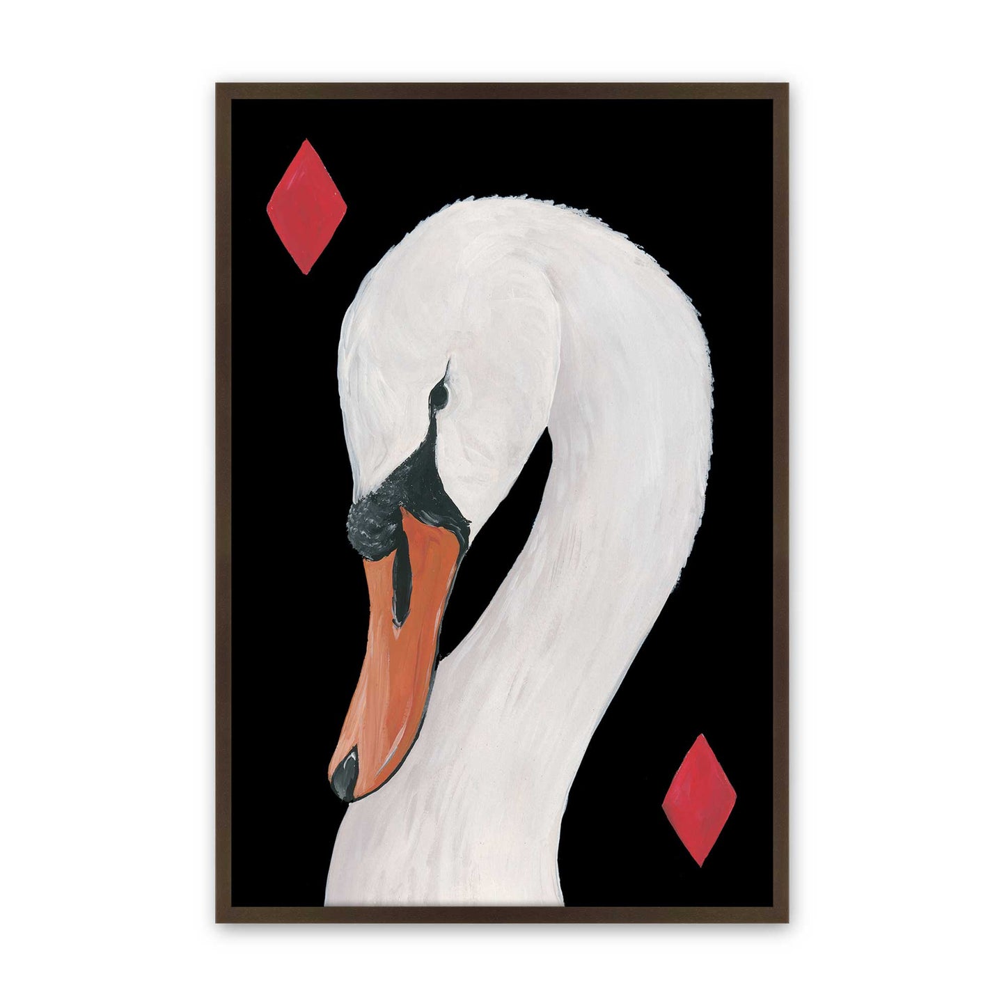 [Color:Brown], Picture of art in a Brown frame