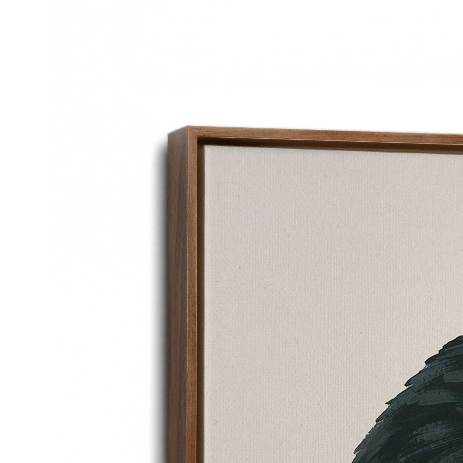 [Color:Walnut], Picture of art in a Walnut frame at an angle