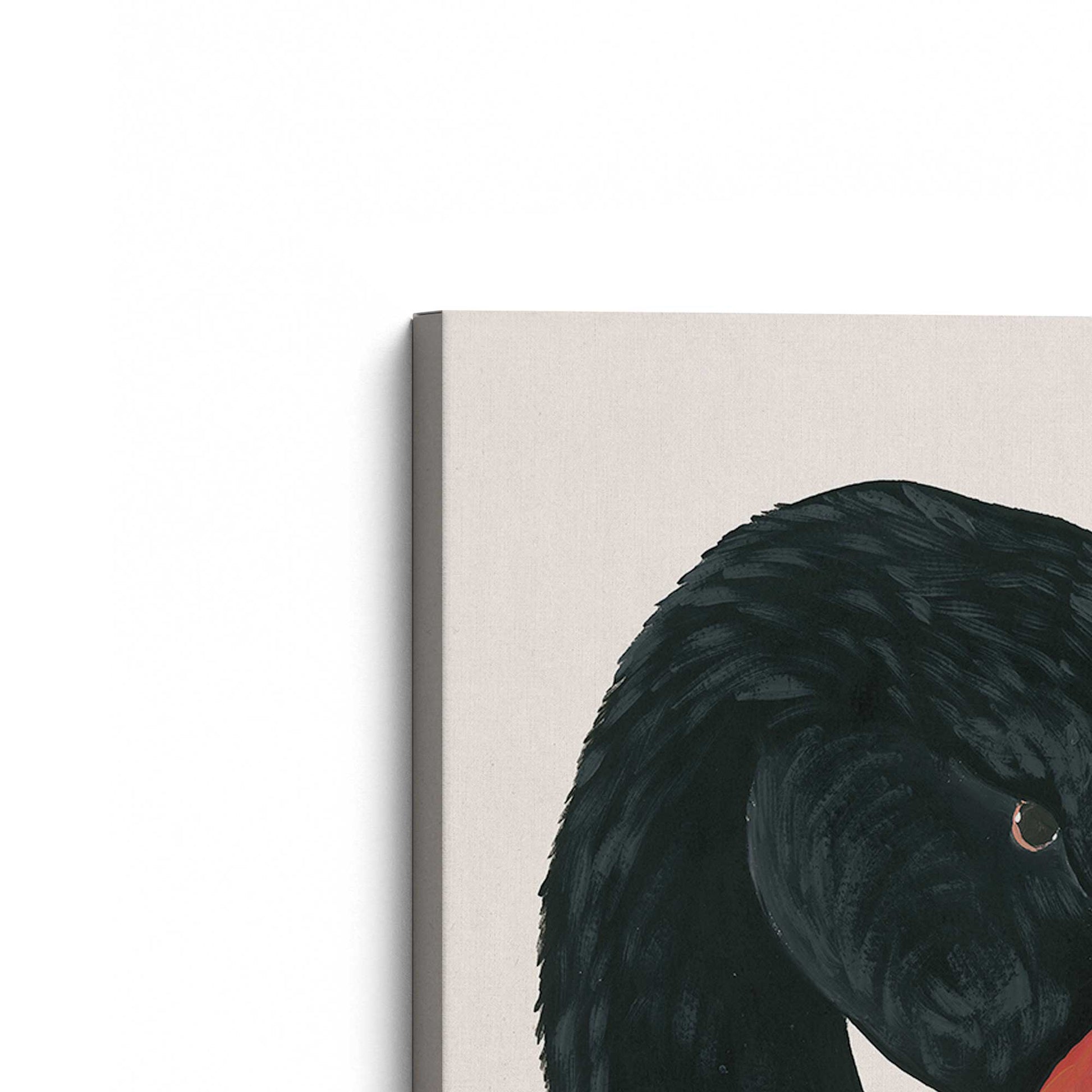 [Color:Stretched Canvas], Picture of the corner of the art