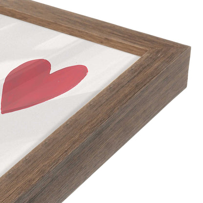 [Color:Walnut], Picture of art in a Walnut frame at an angle