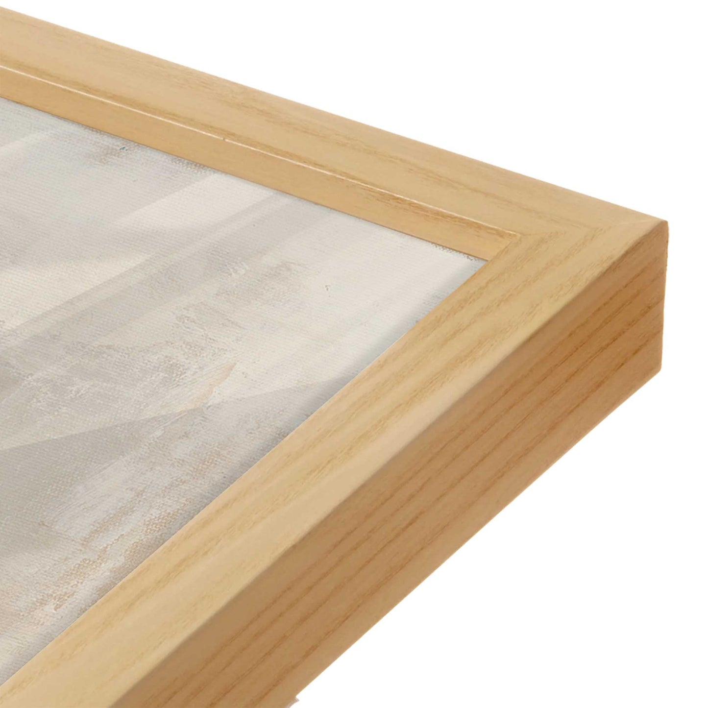 [Color:American Maple], Picture of art in a American Maple frame at an angle