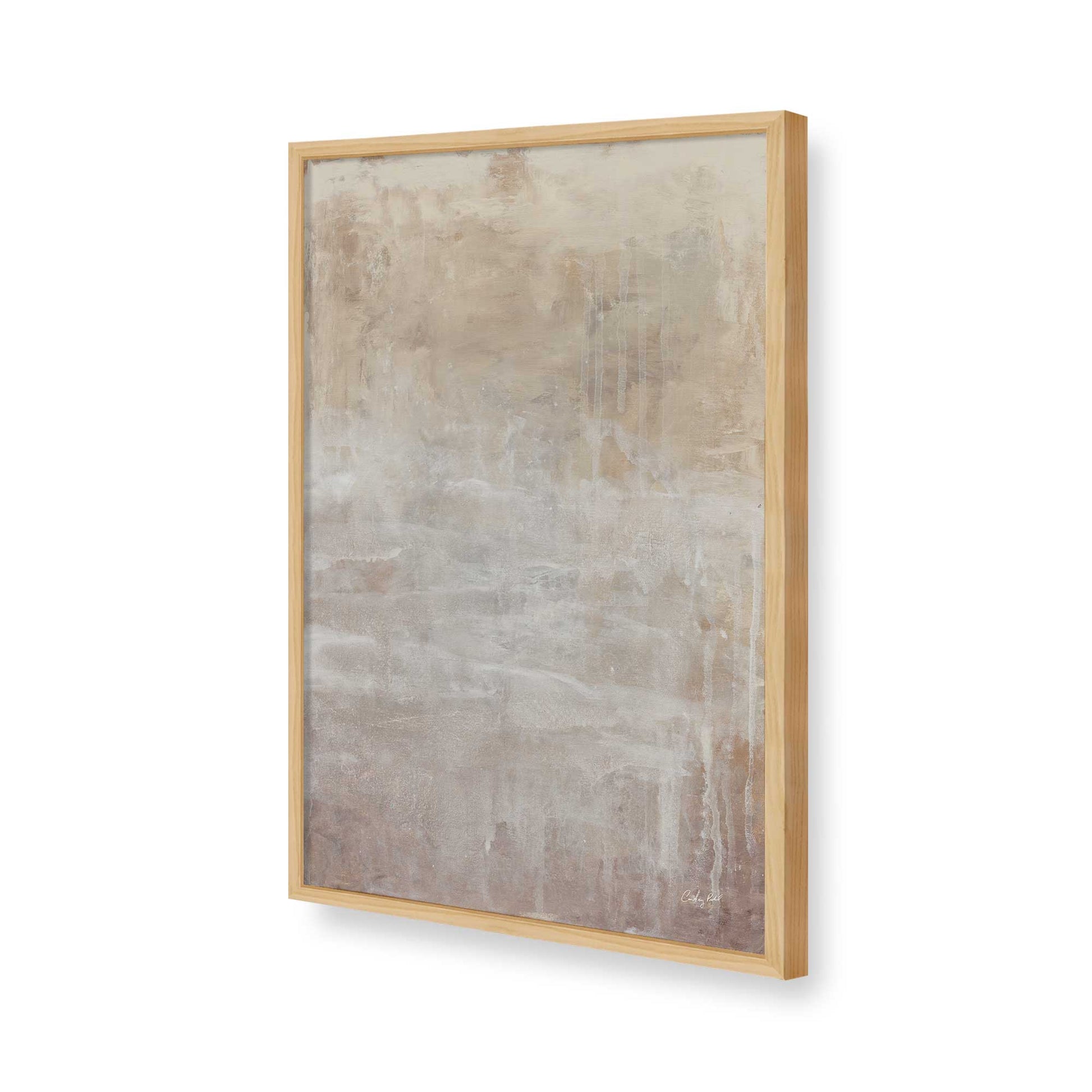[Color:American Maple], Picture of art in a American Maple frame of the corner