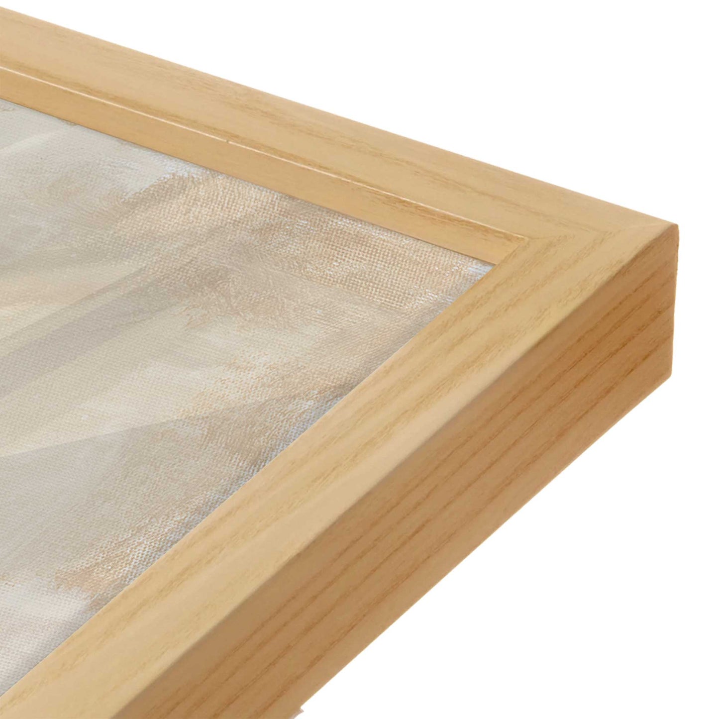 [Color:American Maple], Picture of art in a American Maple frame at an angle