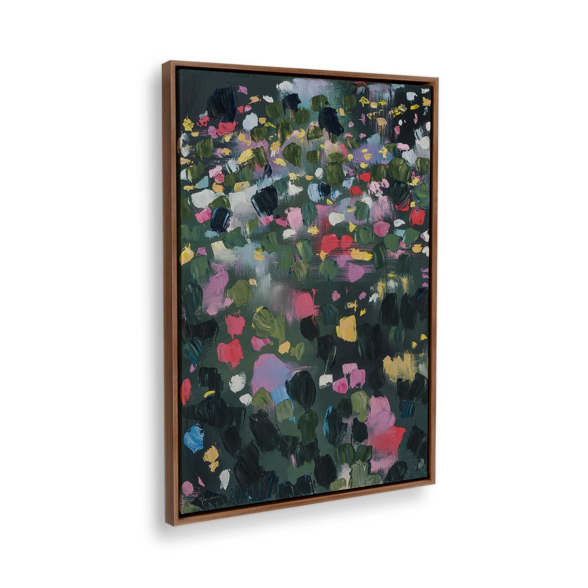 [Color:Walnut], Picture of the corner of the art