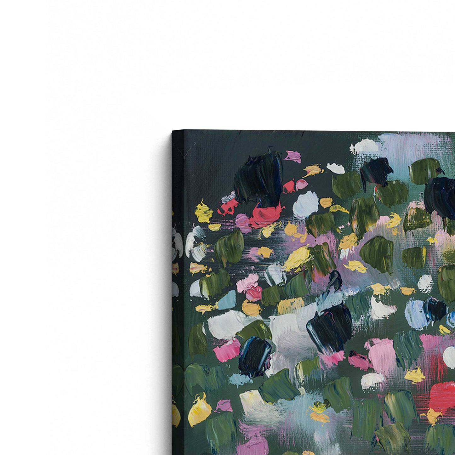 [Color:Stretched Canvas], Picture of the corner of the art
