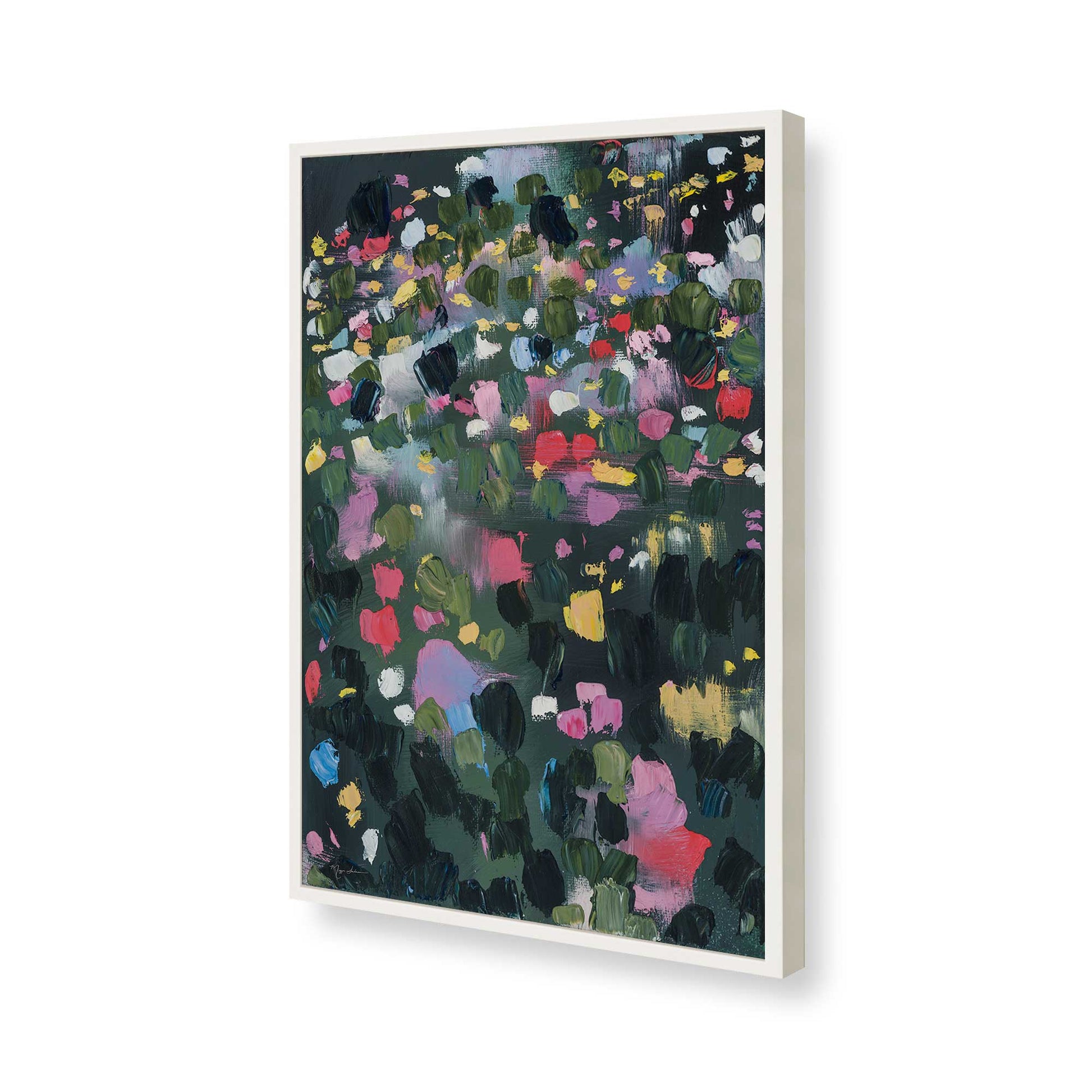 [Color:Opaque White], Picture of art in a Opaque White frame of the corner
