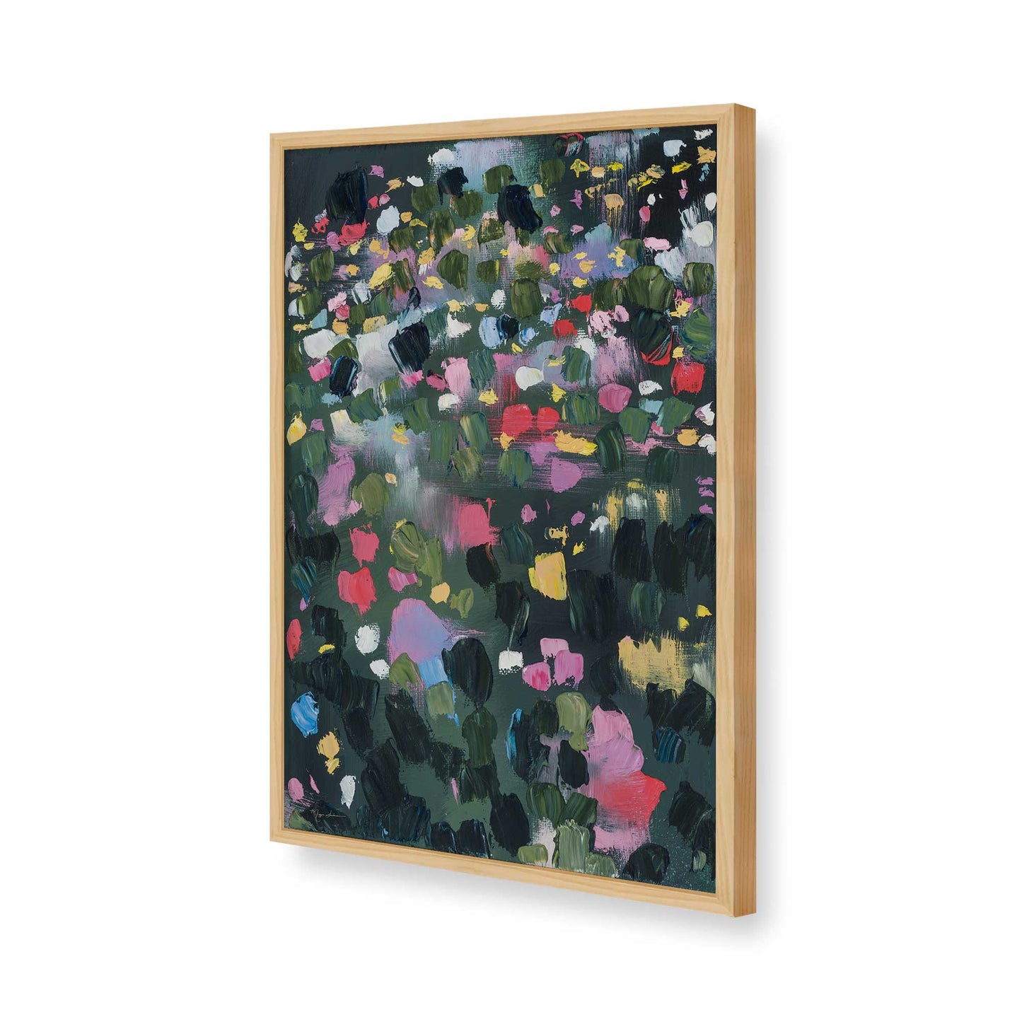 [Color:American Maple], Picture of art in a American Maple frame of the corner