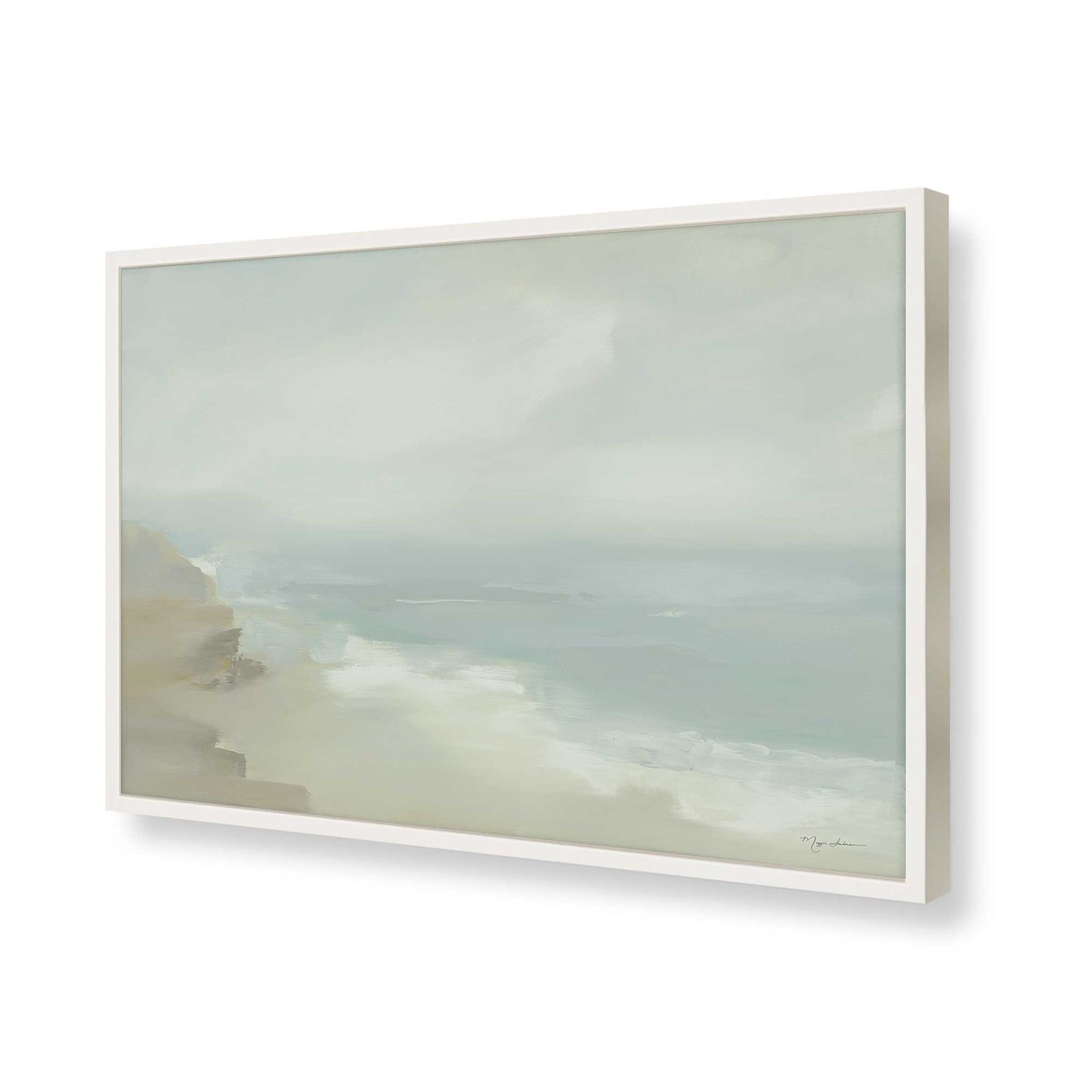 [Color:Opaque White], Picture of art in a Opaque White frame of the corner