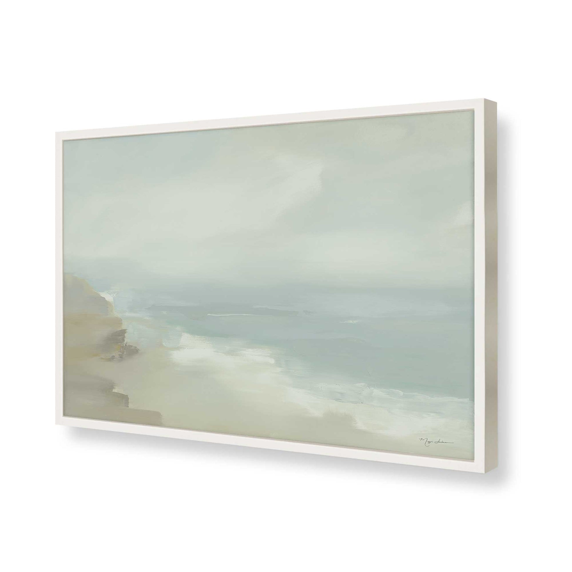 [Color:Opaque White], Picture of art in a Opaque White frame of the corner