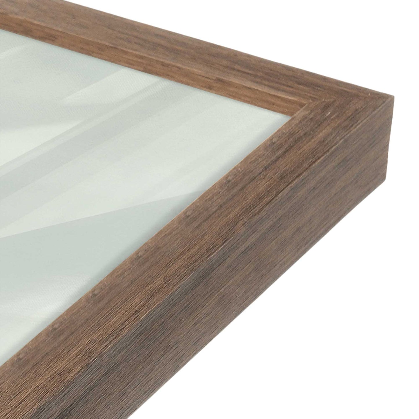 [Color:Walnut], Picture of art in a Walnut frame at an angle