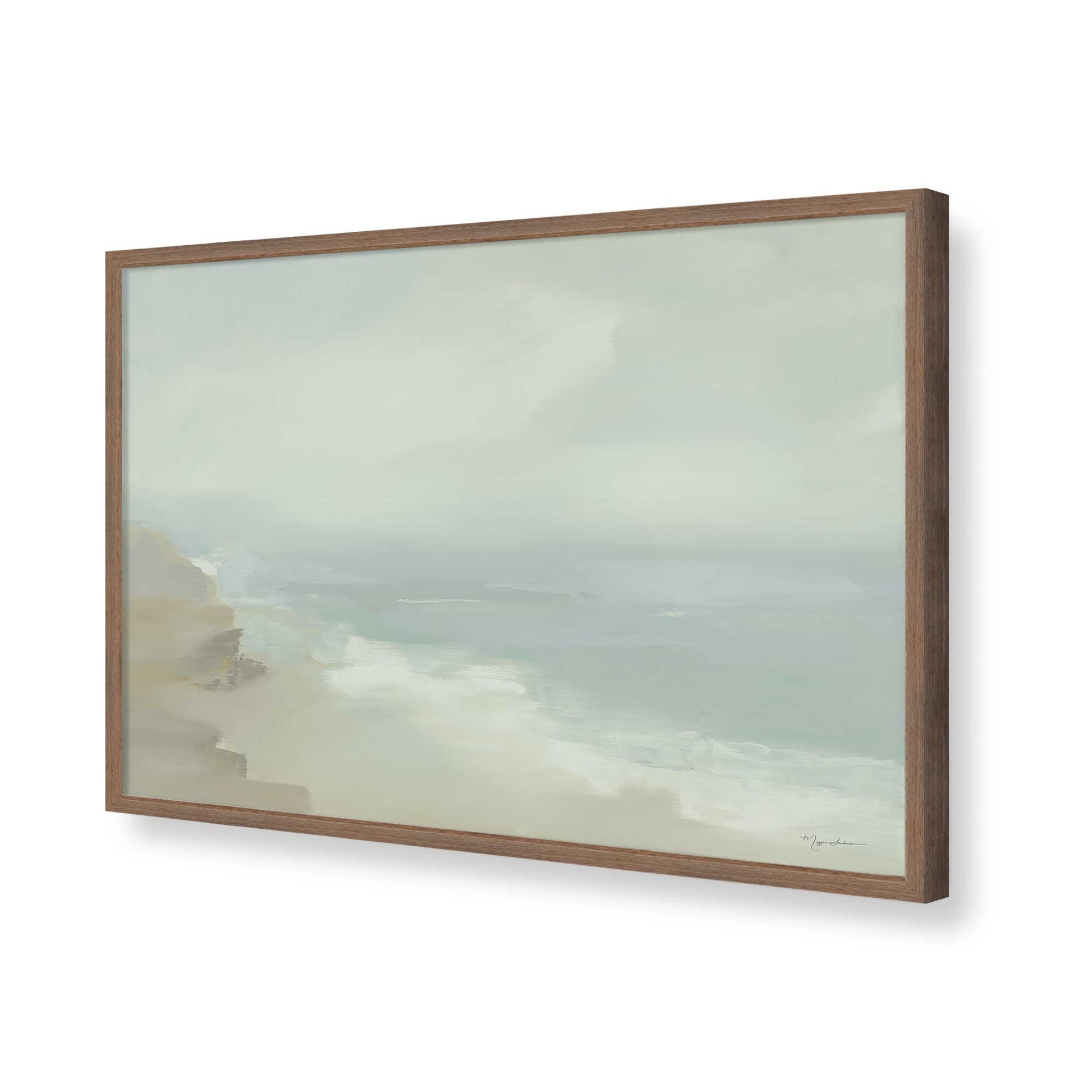[Color:Walnut], Picture of art in a Walnut frame of the corner