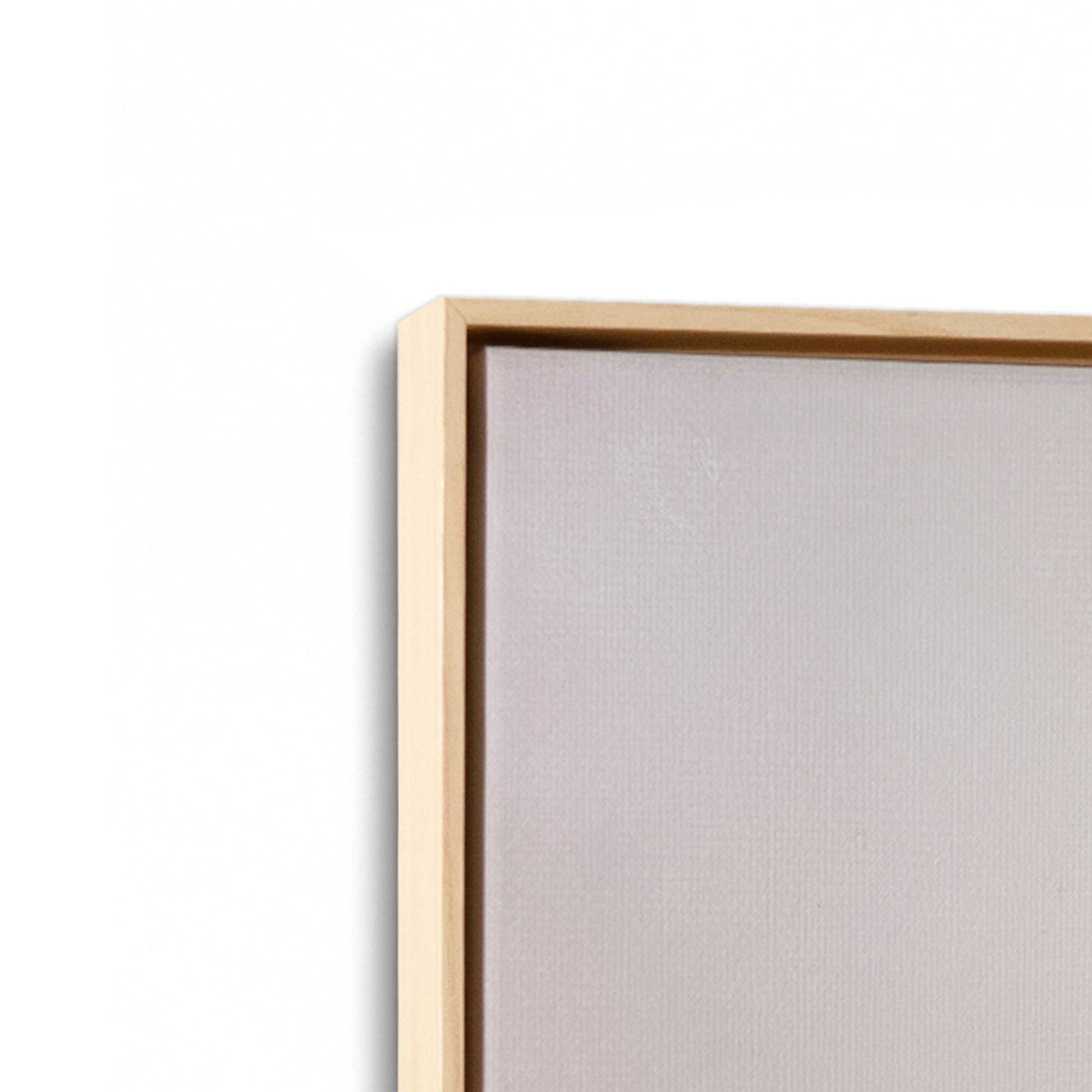[Color:American Maple], Picture of art in a American Maple frame at an angle