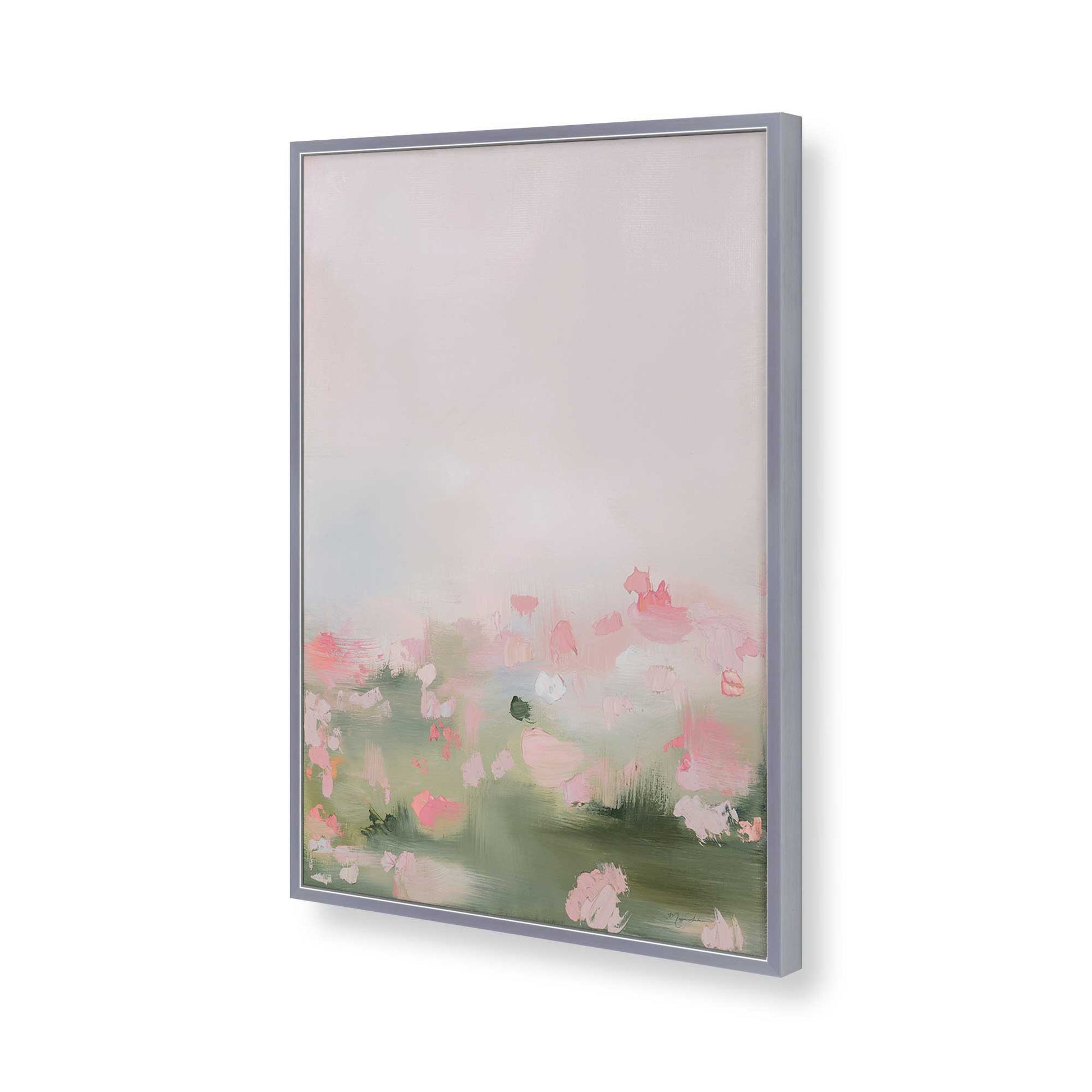 [Color:Polished Chrome], Picture of art in a Polished Chrome frame of the corner