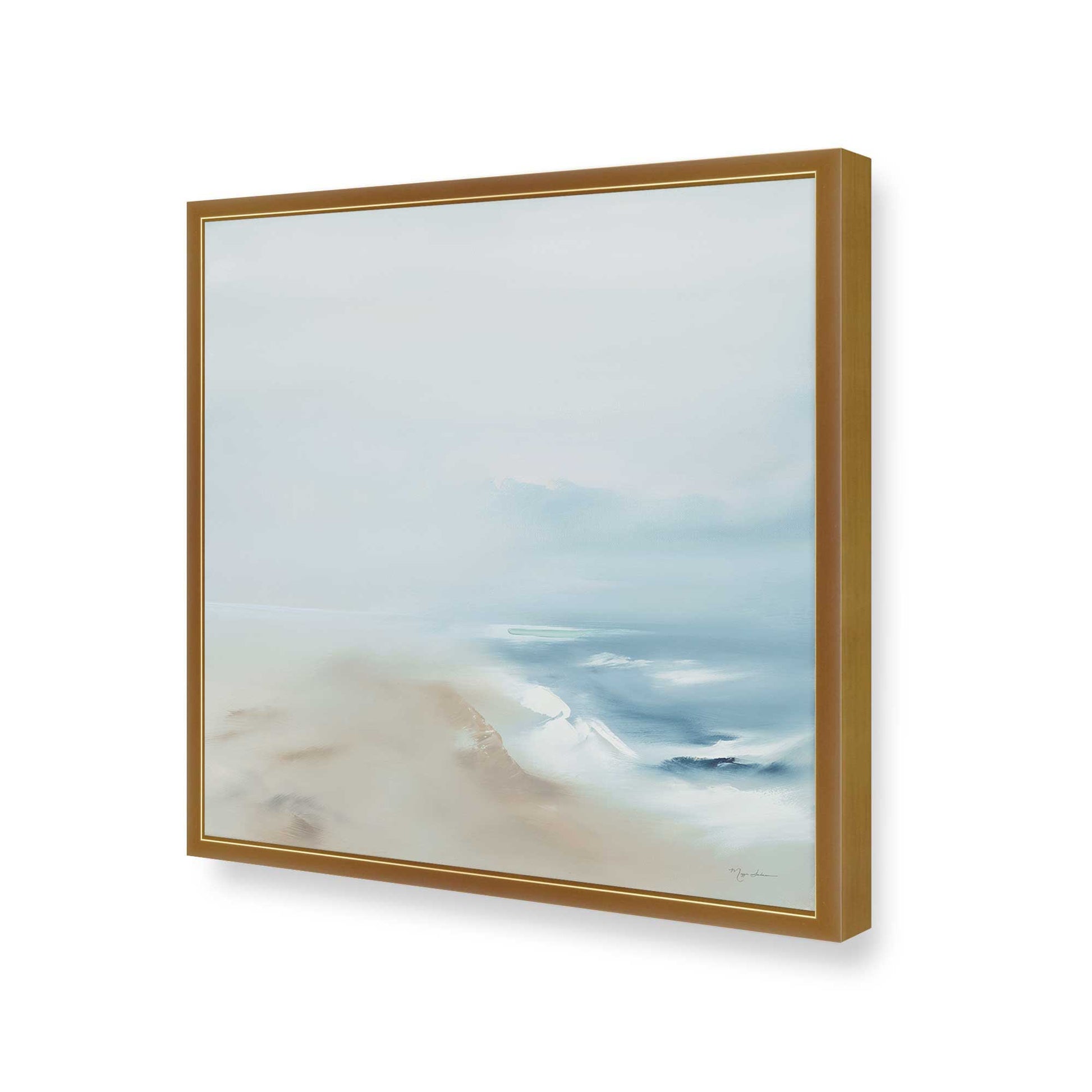 [Color:Polished Gold], Picture of art in a Polished Gold frame of the corner
