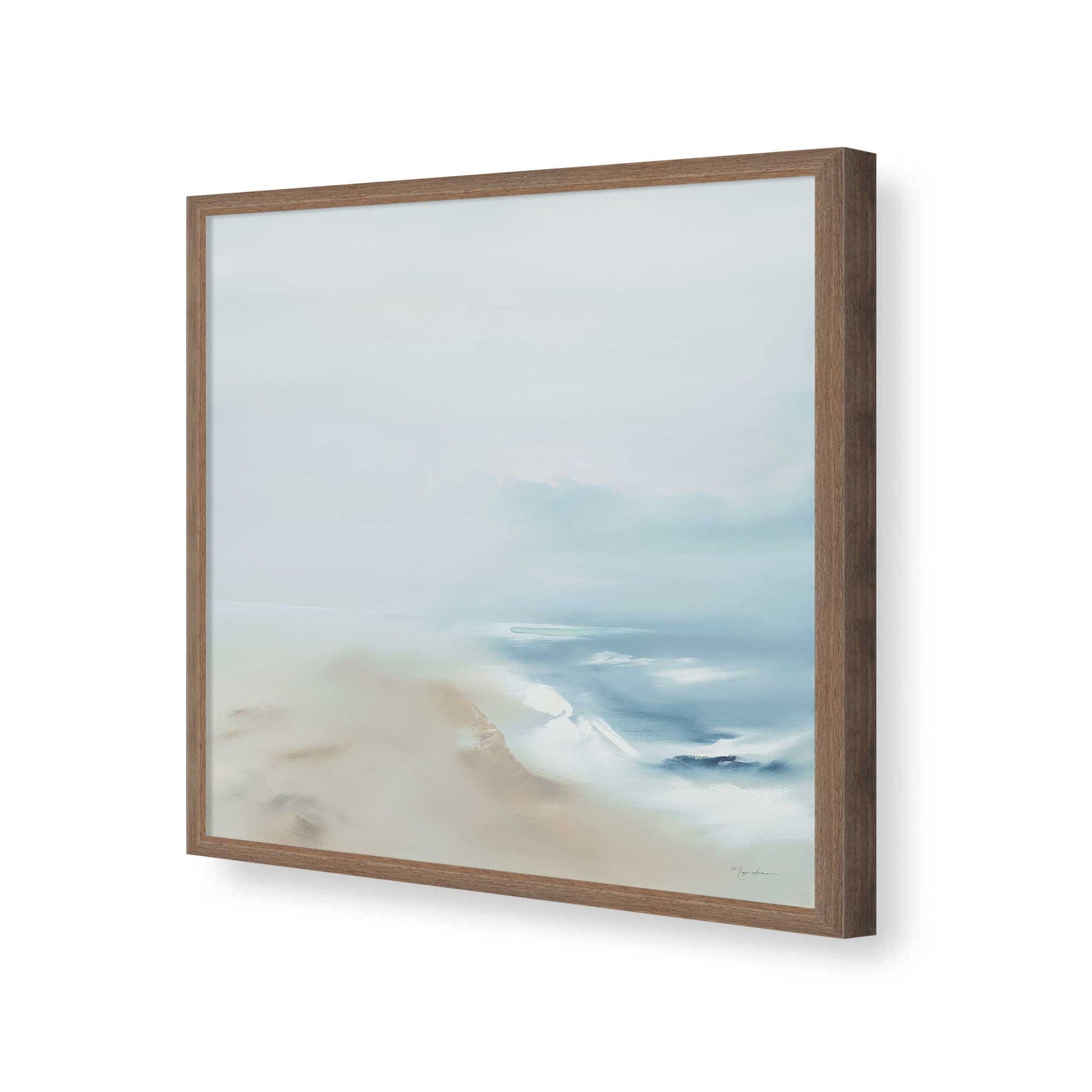 [Color:Walnut], Picture of art in a Walnut frame of the corner