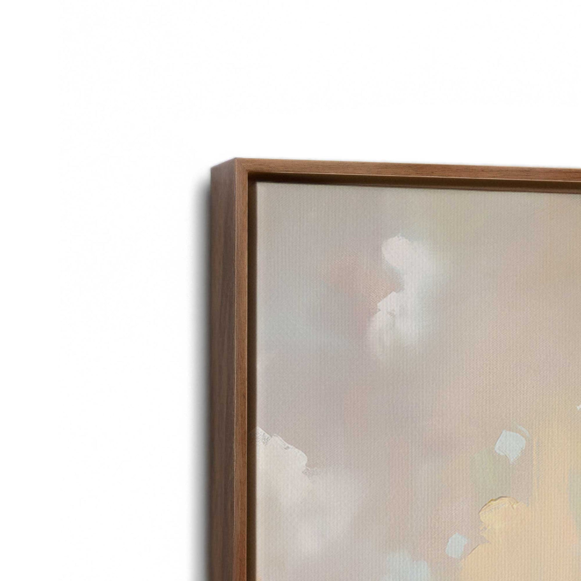 [Color:Walnut], Picture of art in a Walnut frame at an angle