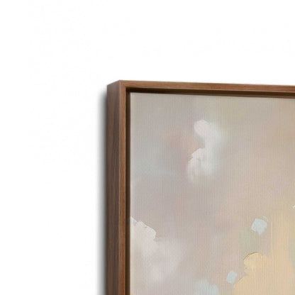 [Color:Walnut], Picture of art in a Walnut frame at an angle
