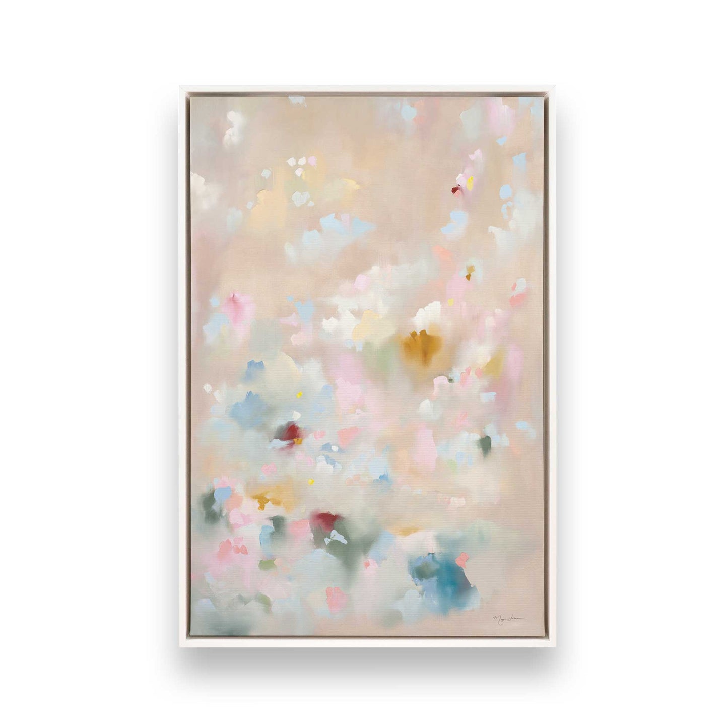[Color:Opaque White], Picture of art in a White frame
