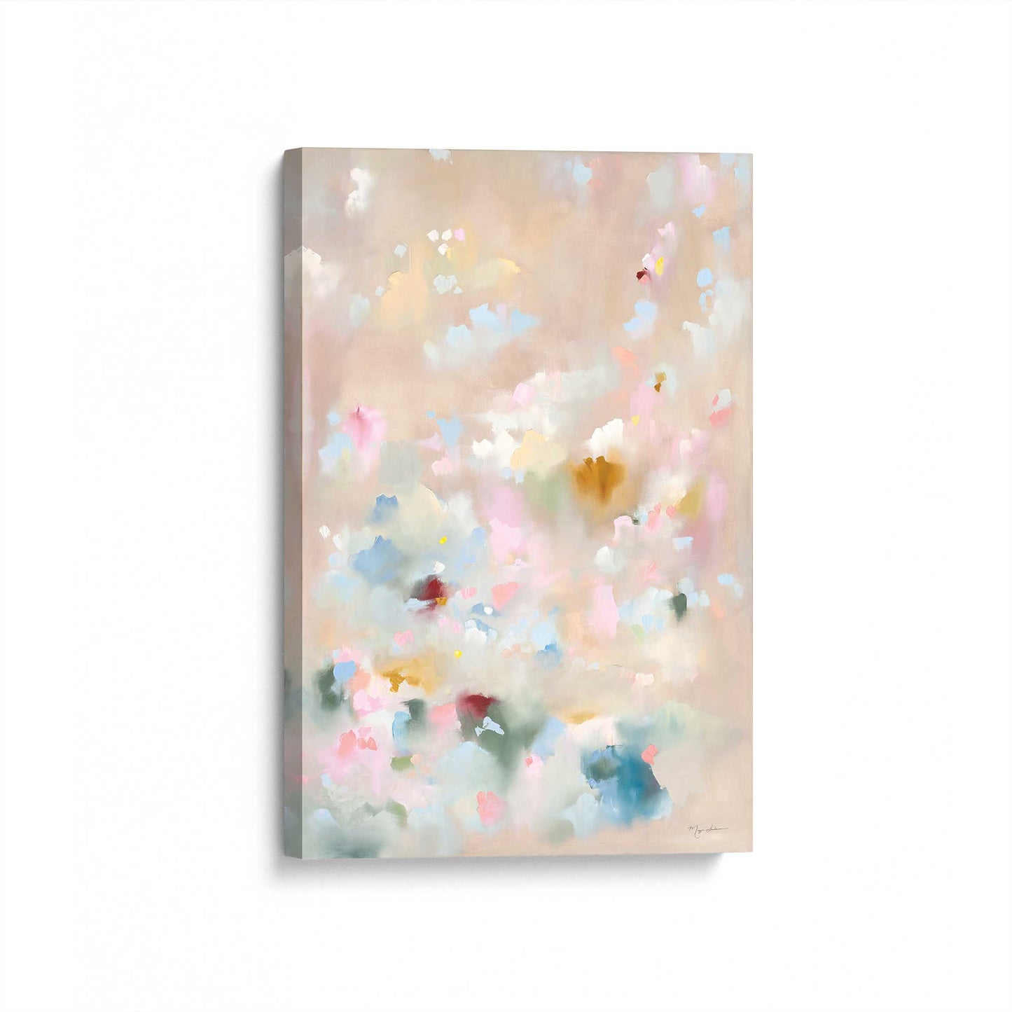[Color:Stretched Canvas], Picture of art at an angle