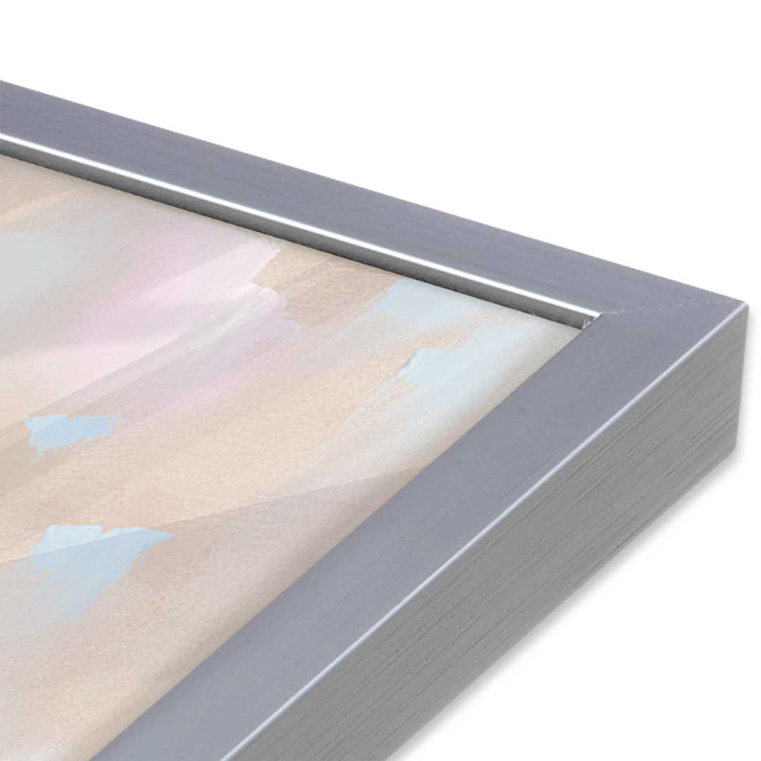 [Color:Polished Chrome], Picture of art in a Polished Chrome frame at an angle