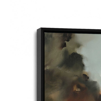 [Color:Satin Black], Picture of art in a Satin Black frame at an angle