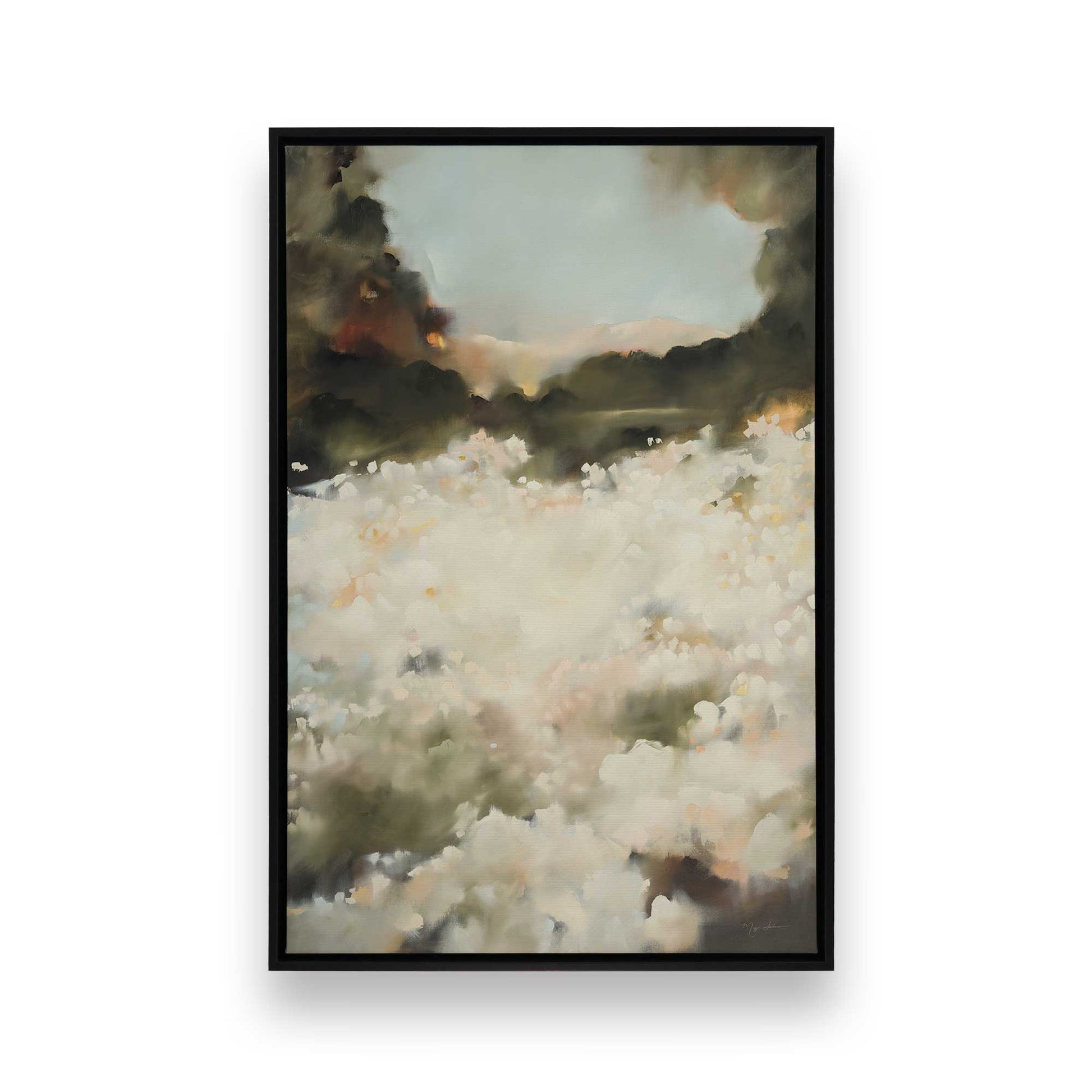 [Color:Satin Black], Picture of art in a Satin Black frame