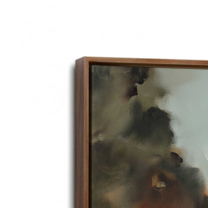 [Color:Walnut], Picture of art in a Walnut frame at an angle