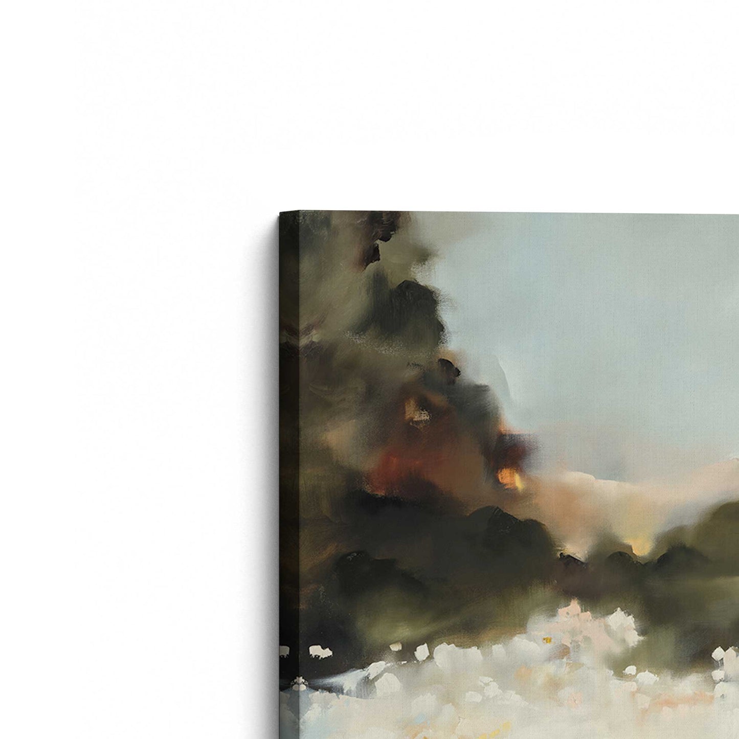 [Color:Stretched Canvas], Picture of the corner of the art