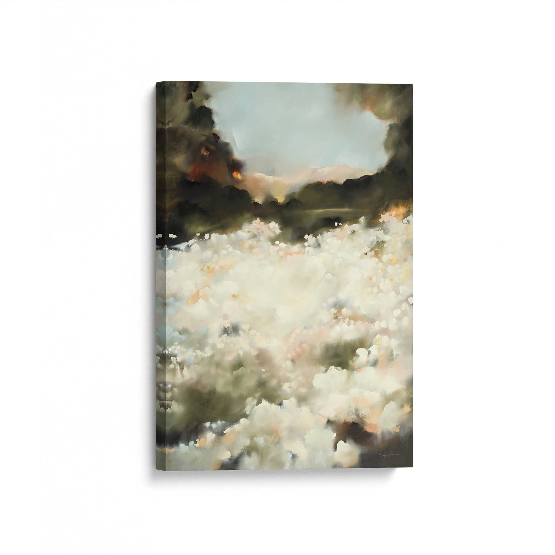 [Color:Stretched Canvas], Picture of art at an angle