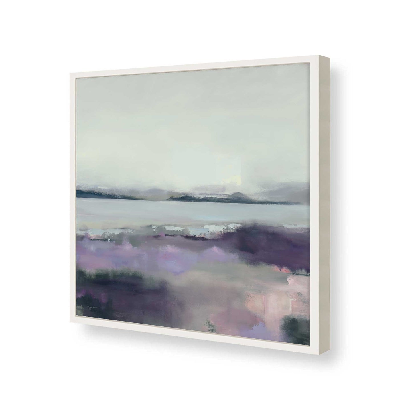 [Color:Opaque White], Picture of art in a Opaque White frame of the corner
