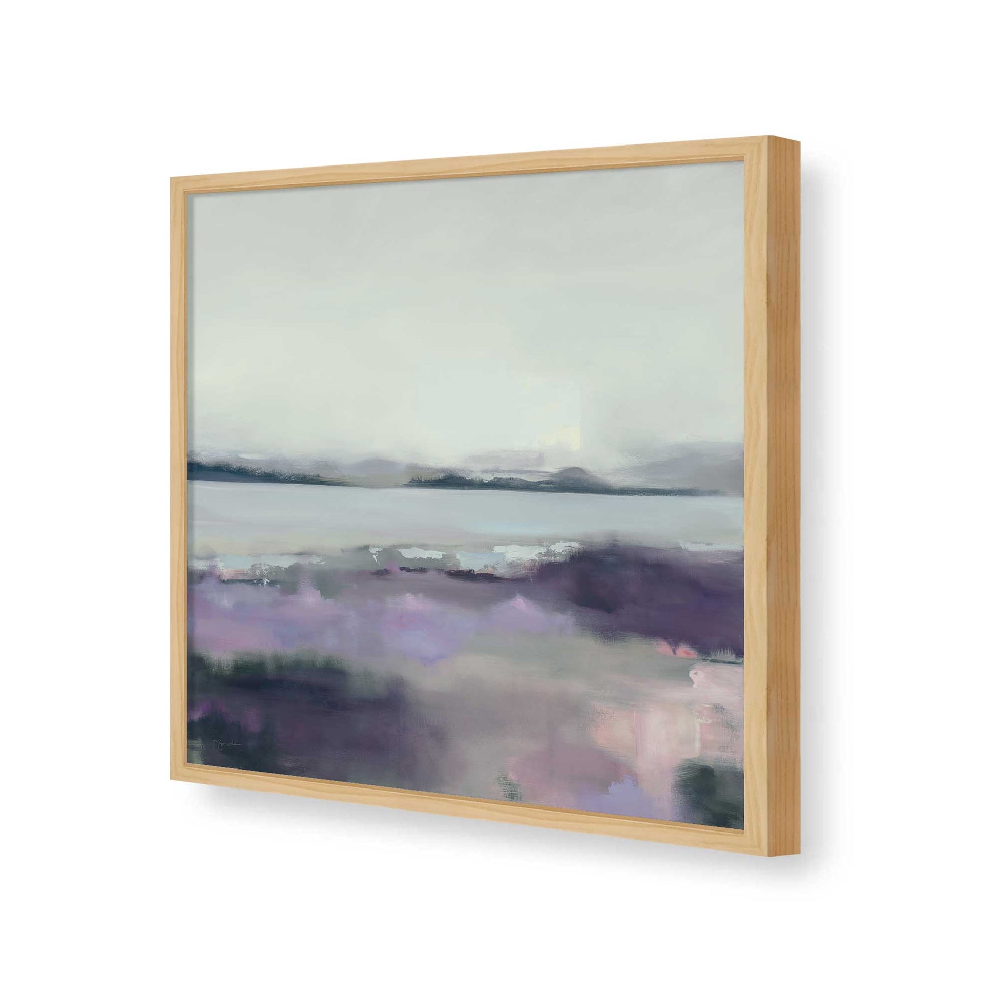 [Color:American Maple], Picture of art in a American Maple frame of the corner