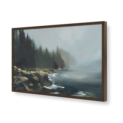 [Color:Brown], Picture of art in a Brown frame of the corner
