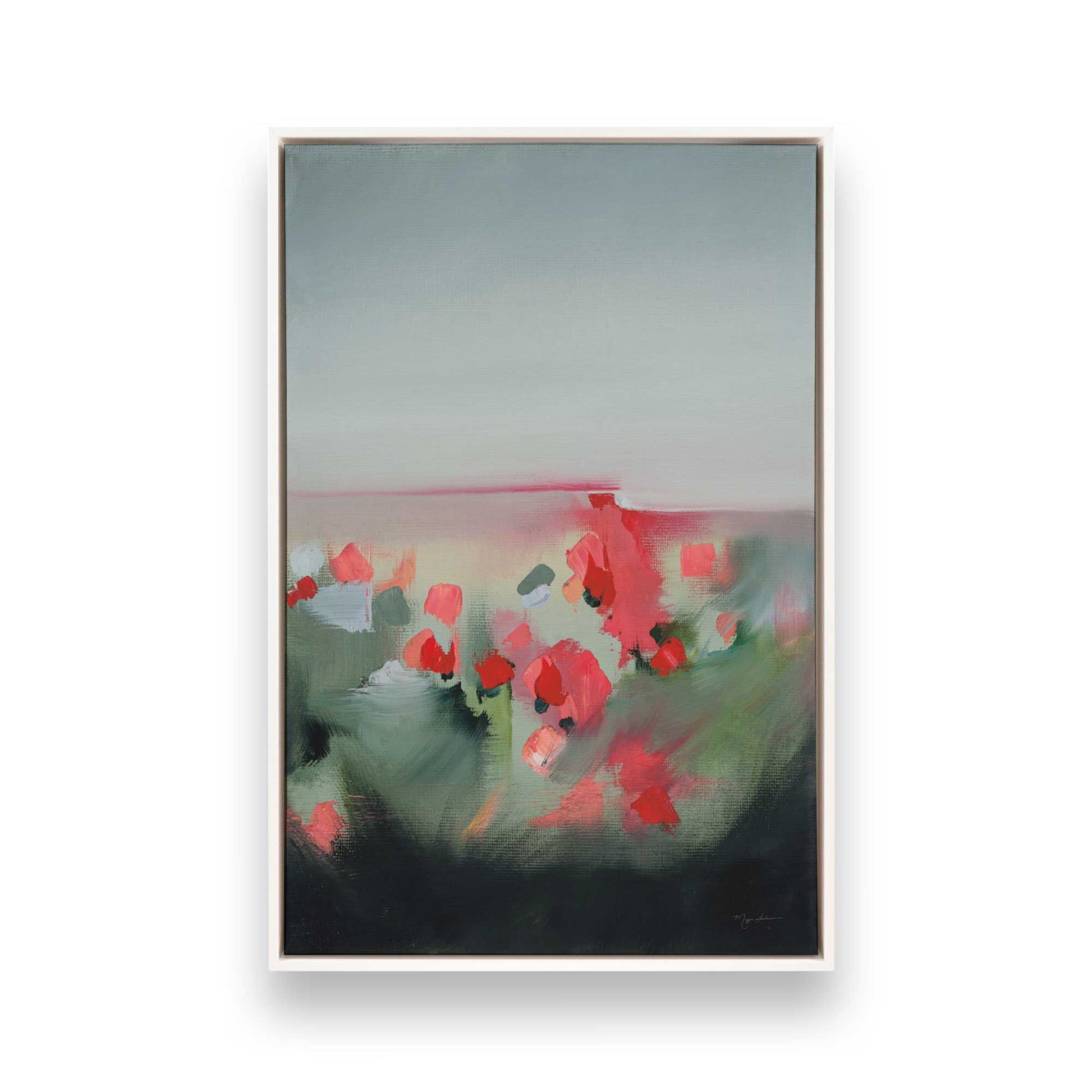 [Color:Opaque White], Picture of art in a White frame
