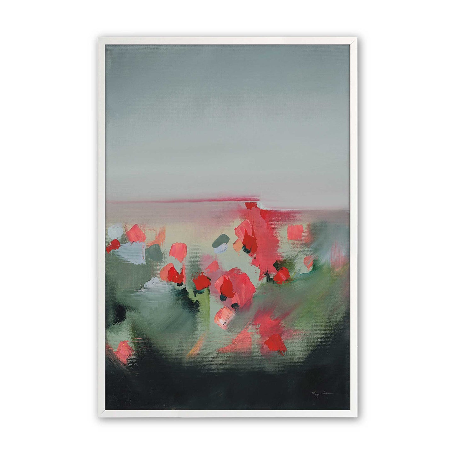 [Color:Opaque White], Picture of art in a Opaque White frame