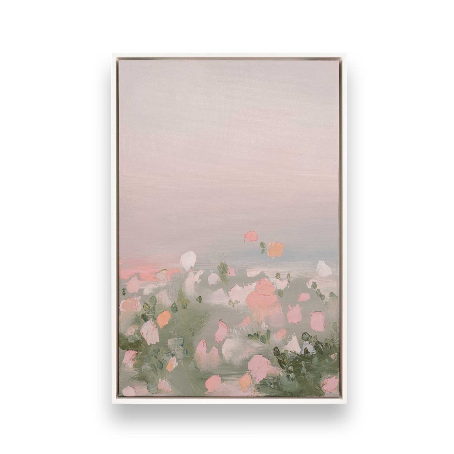 [Color:Opaque White], Picture of art in a White frame