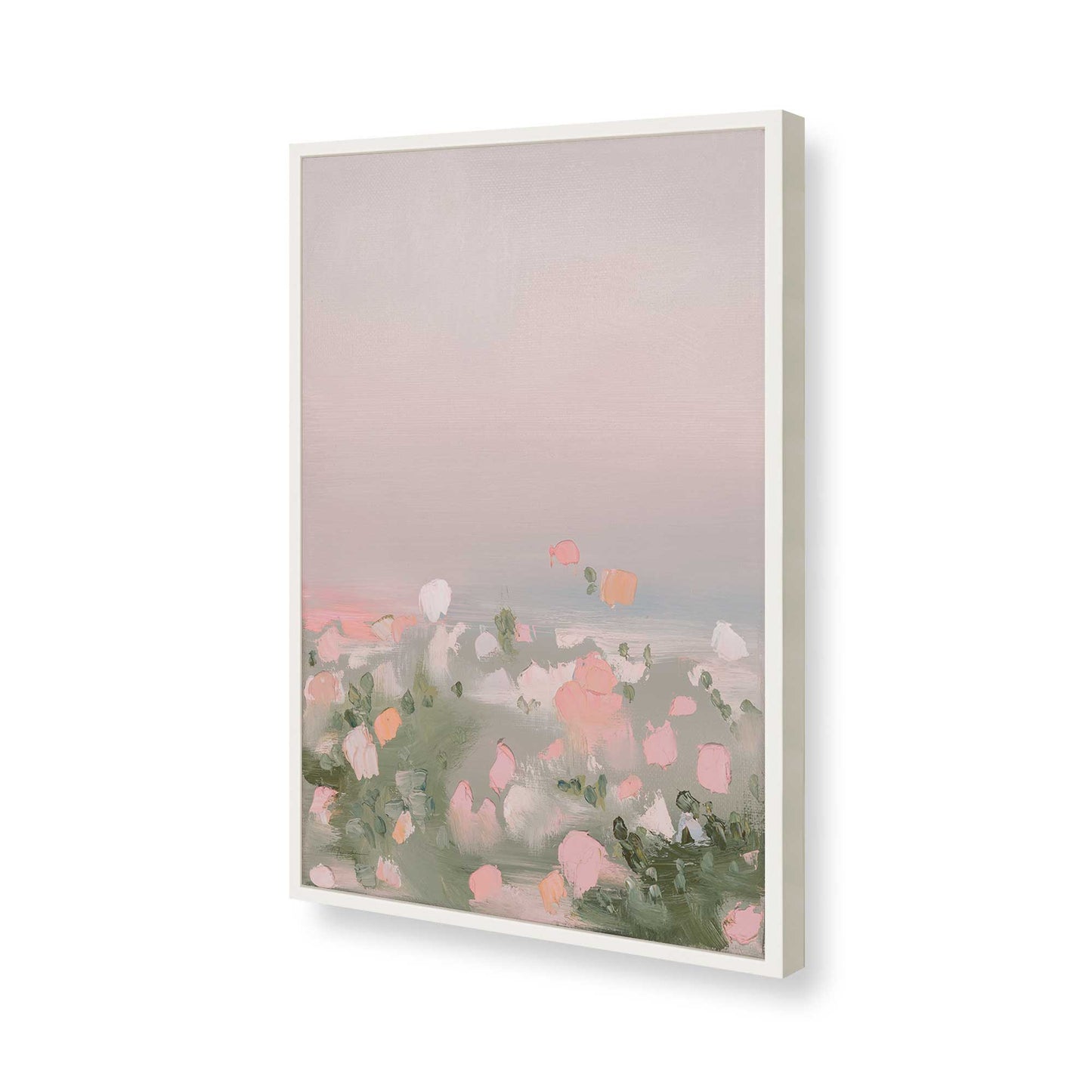 [Color:Opaque White], Picture of art in a Opaque White frame of the corner