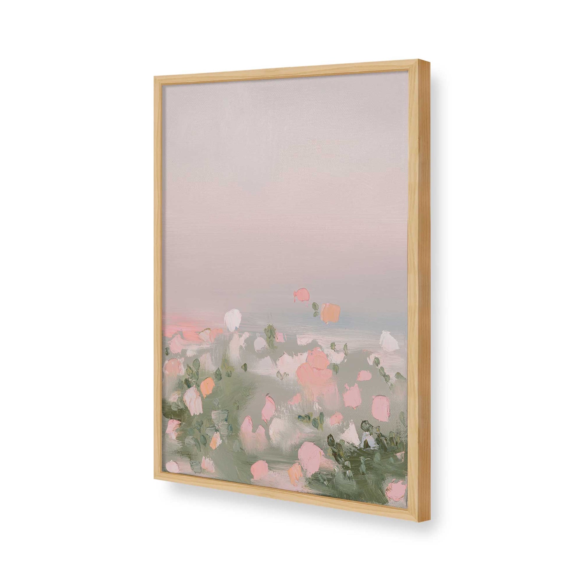 [Color:American Maple], Picture of art in a American Maple frame of the corner