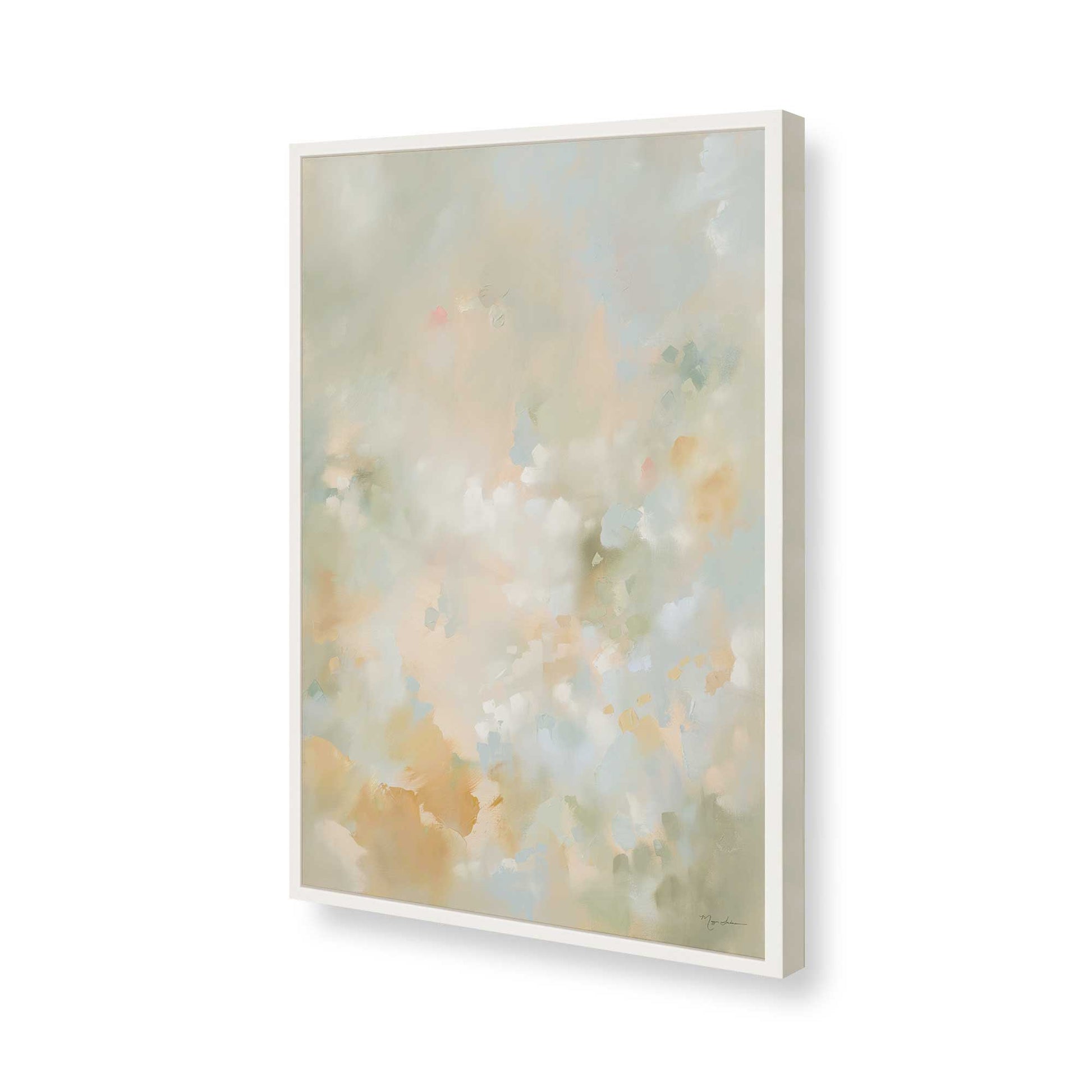 [Color:Opaque White], Picture of art in a Opaque White frame of the corner