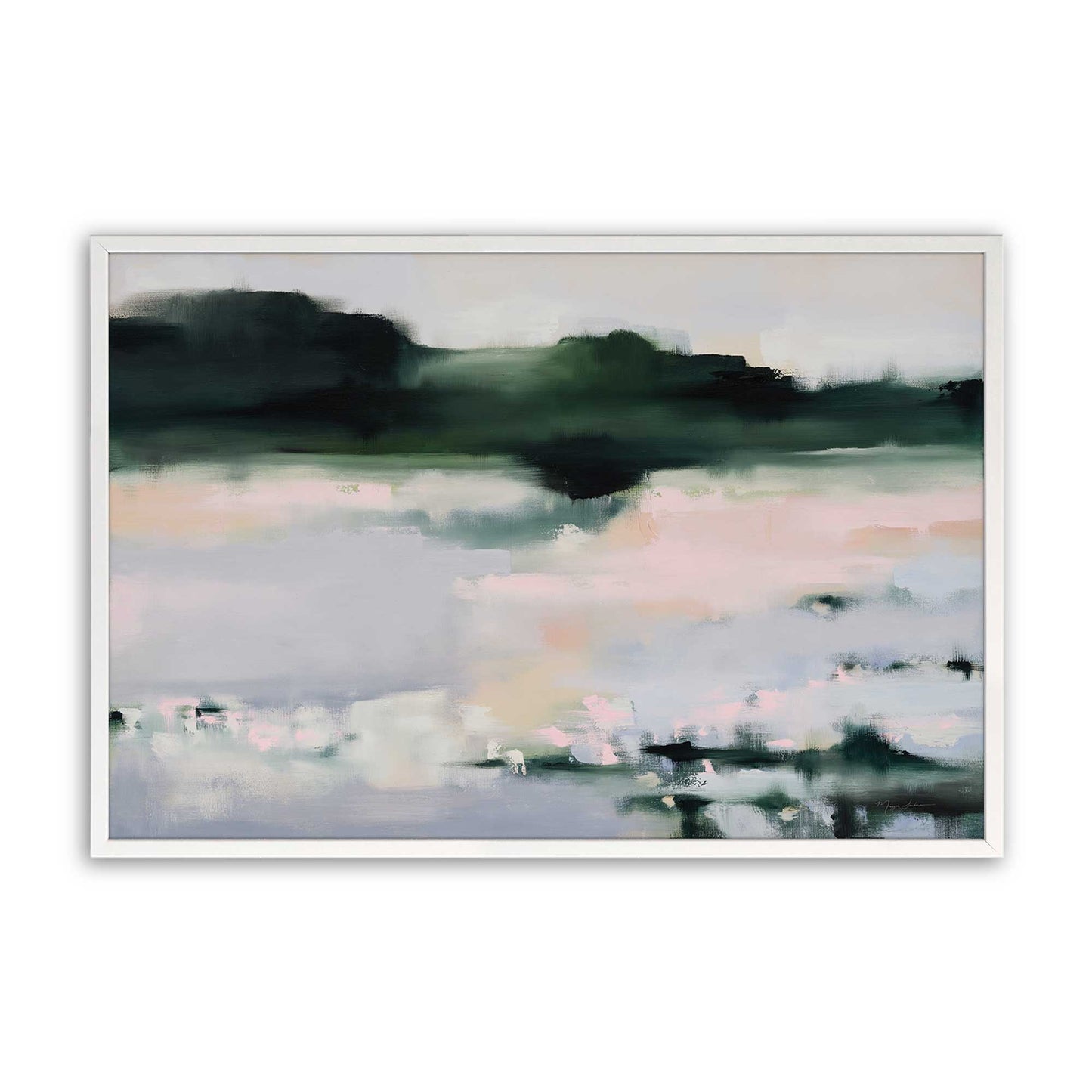 [Color:Opaque White], Picture of art in a Opaque White frame
