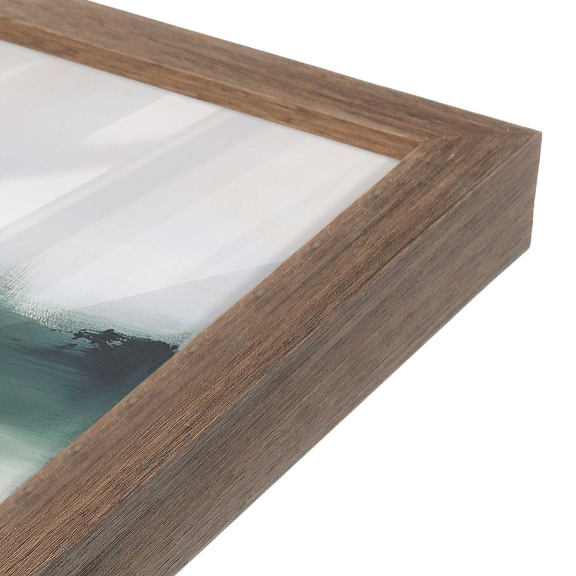 [Color:Walnut], Picture of art in a Walnut frame at an angle